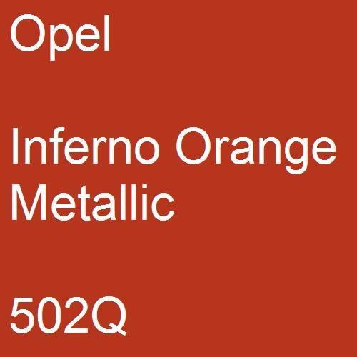 Opel, Inferno Orange Metallic, 502Q.